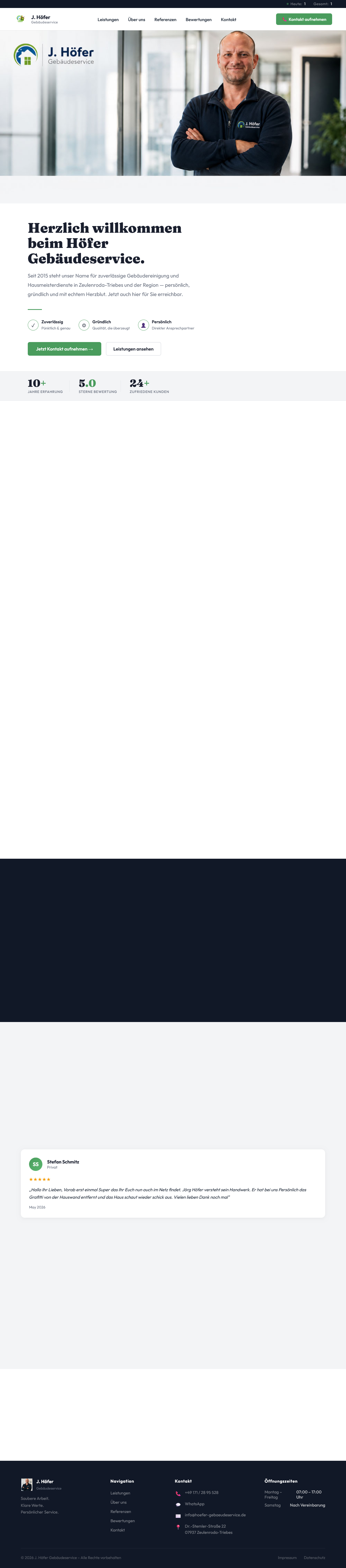 Webdesign Projekt Gebäudeservice